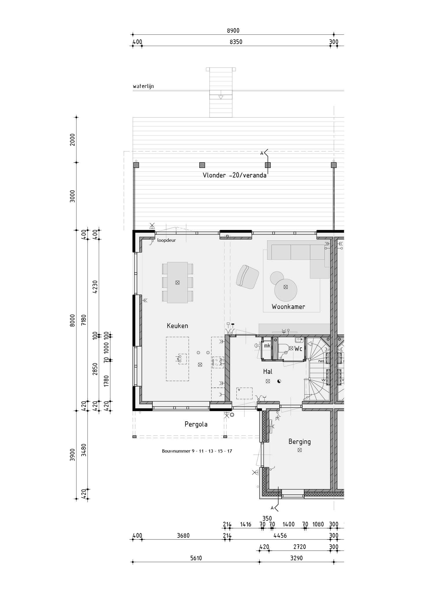 Foto 6 van Tweekapper terraswoning (Bouwnr. 17)