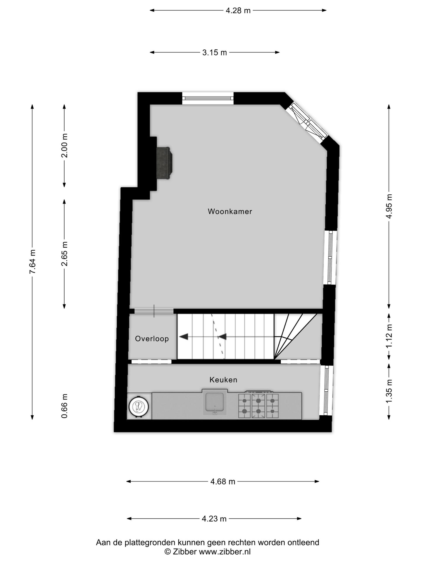 Charming upper floor apartment in Arnhem's vibrant city center with renovation potential — 25