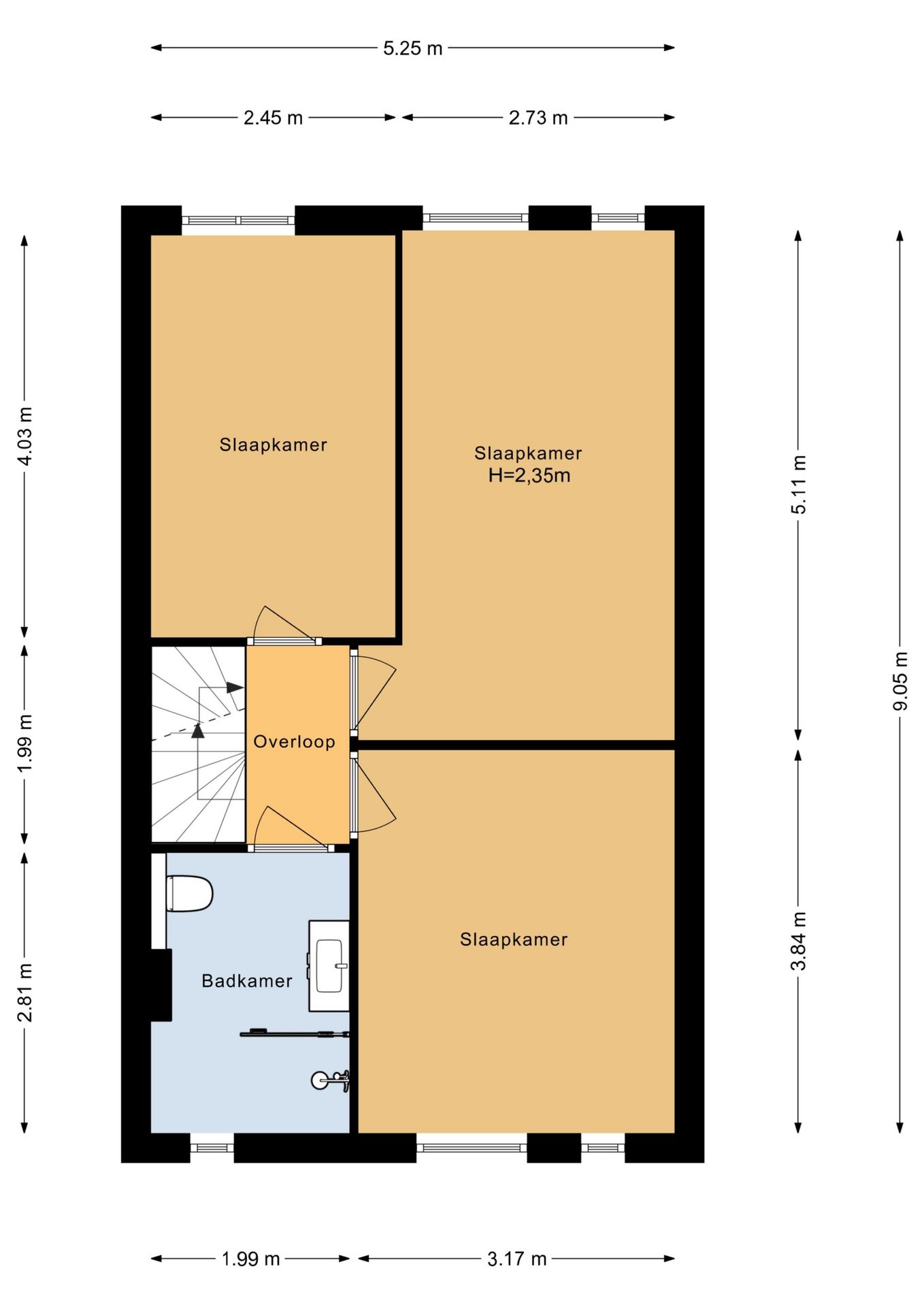 Spacious family home with free rear and sunny west-facing garden in Julianadorp — 36