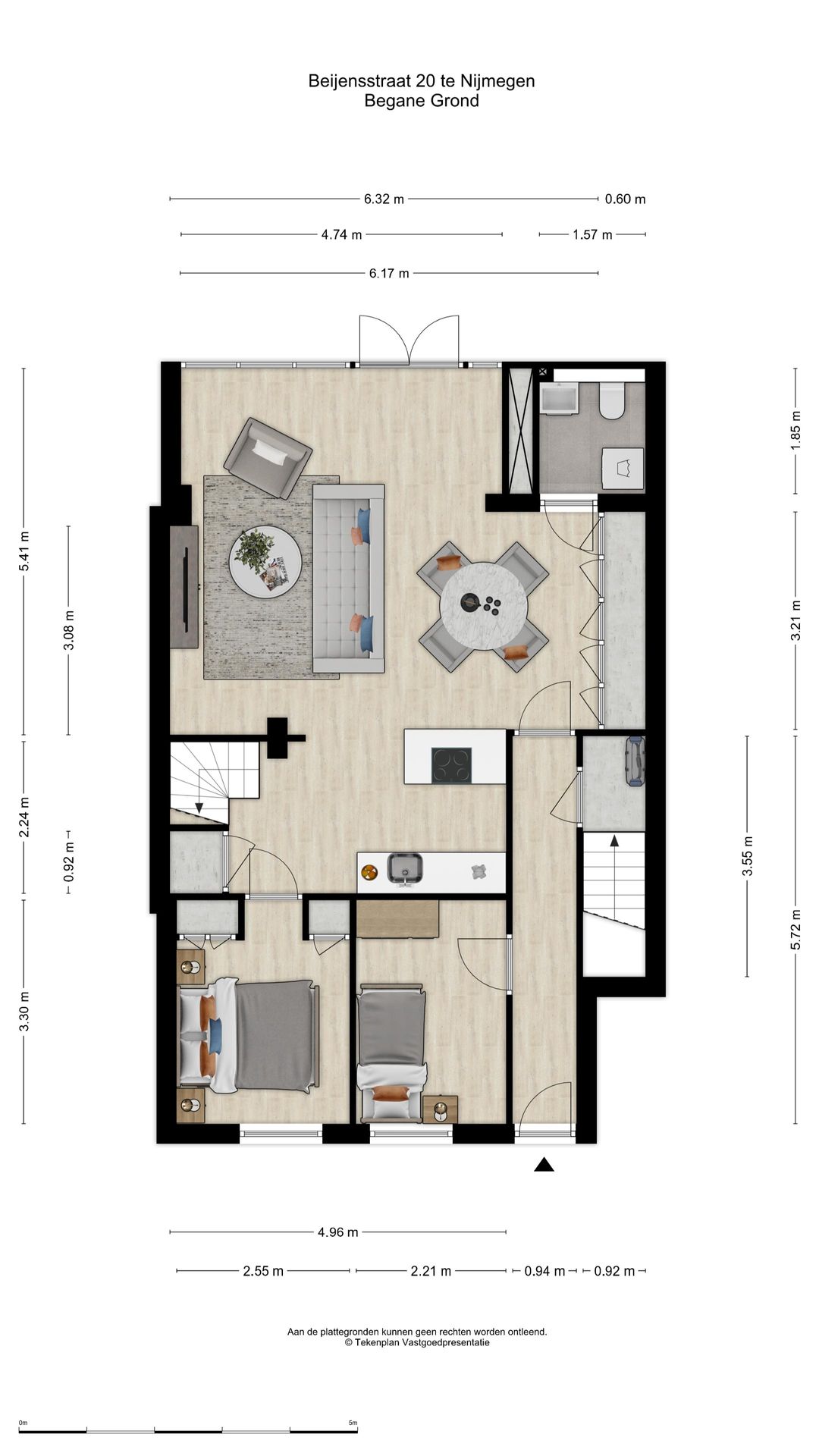 Spacious Ground Floor Apartment with Sunny Garden and Rooftop Terrace in Nijmegen-Oost — 41