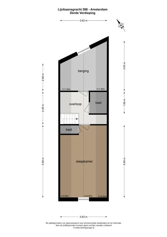 Foto 46 van Lijnbaansgracht 288-H