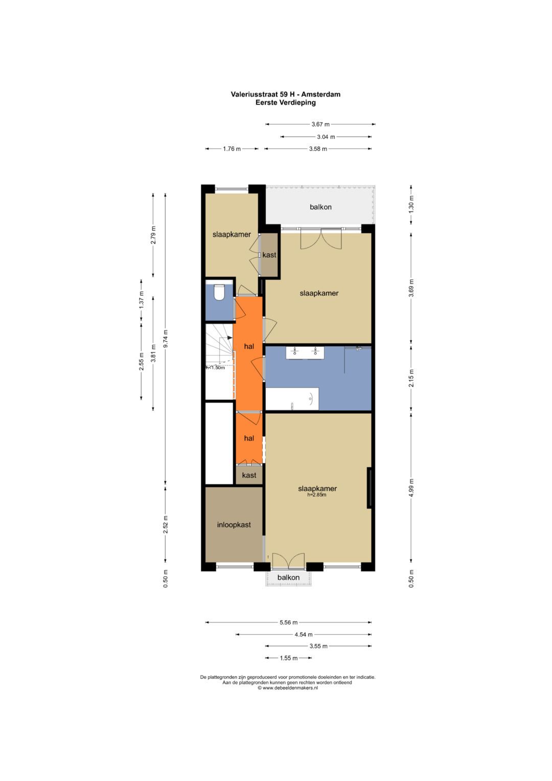 Spacious Three-Level Ground Floor Apartment with South-Facing Garden in Oud-Zuid — 42