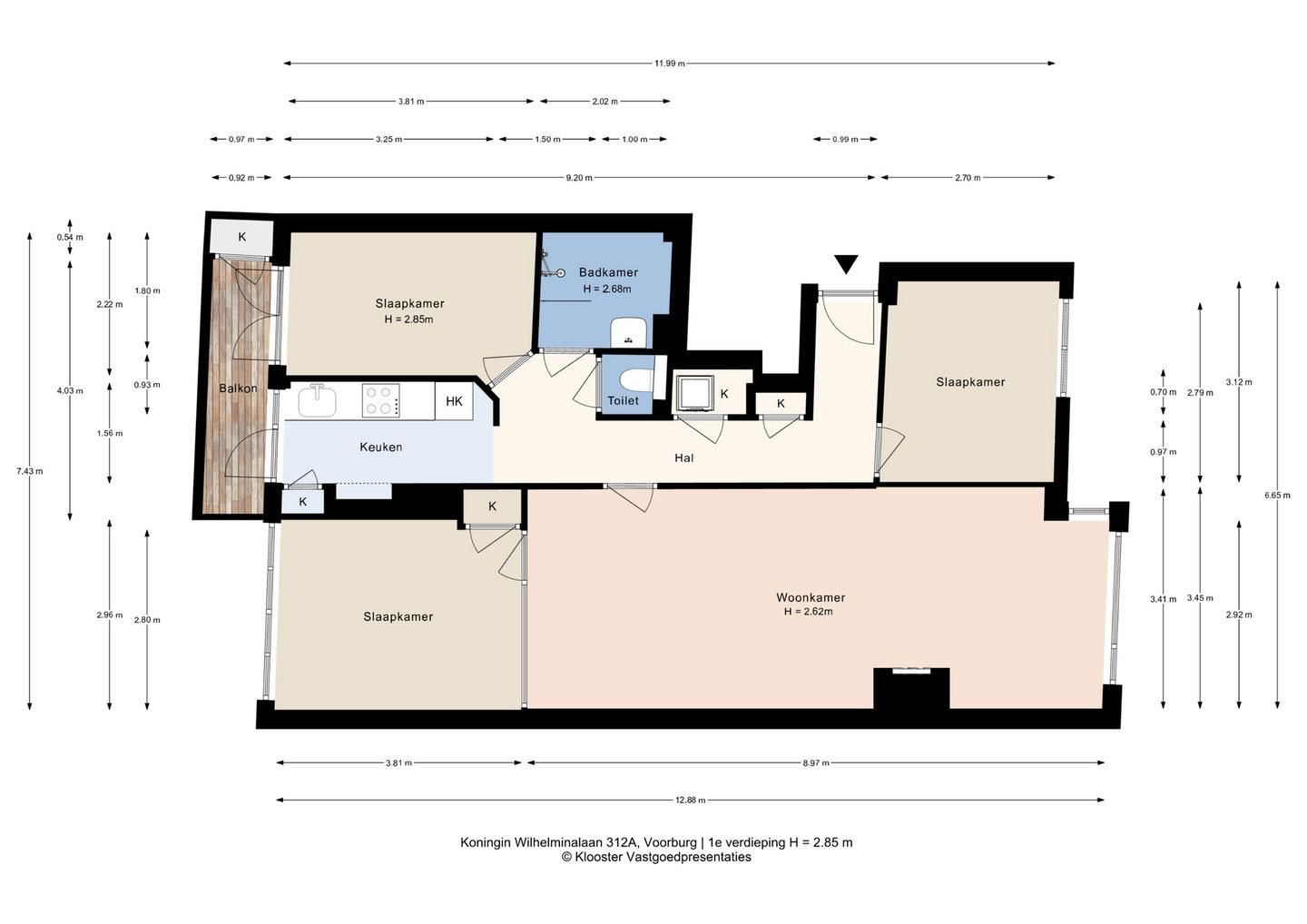 Modern 4-room apartment with southwest-facing balcony in sought-after Voorburg neighborhood — 35