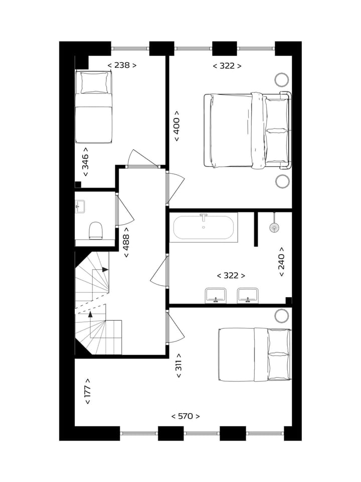Foto 5 van Vrijstaand geschakelde woning (Bouwnr. 141)