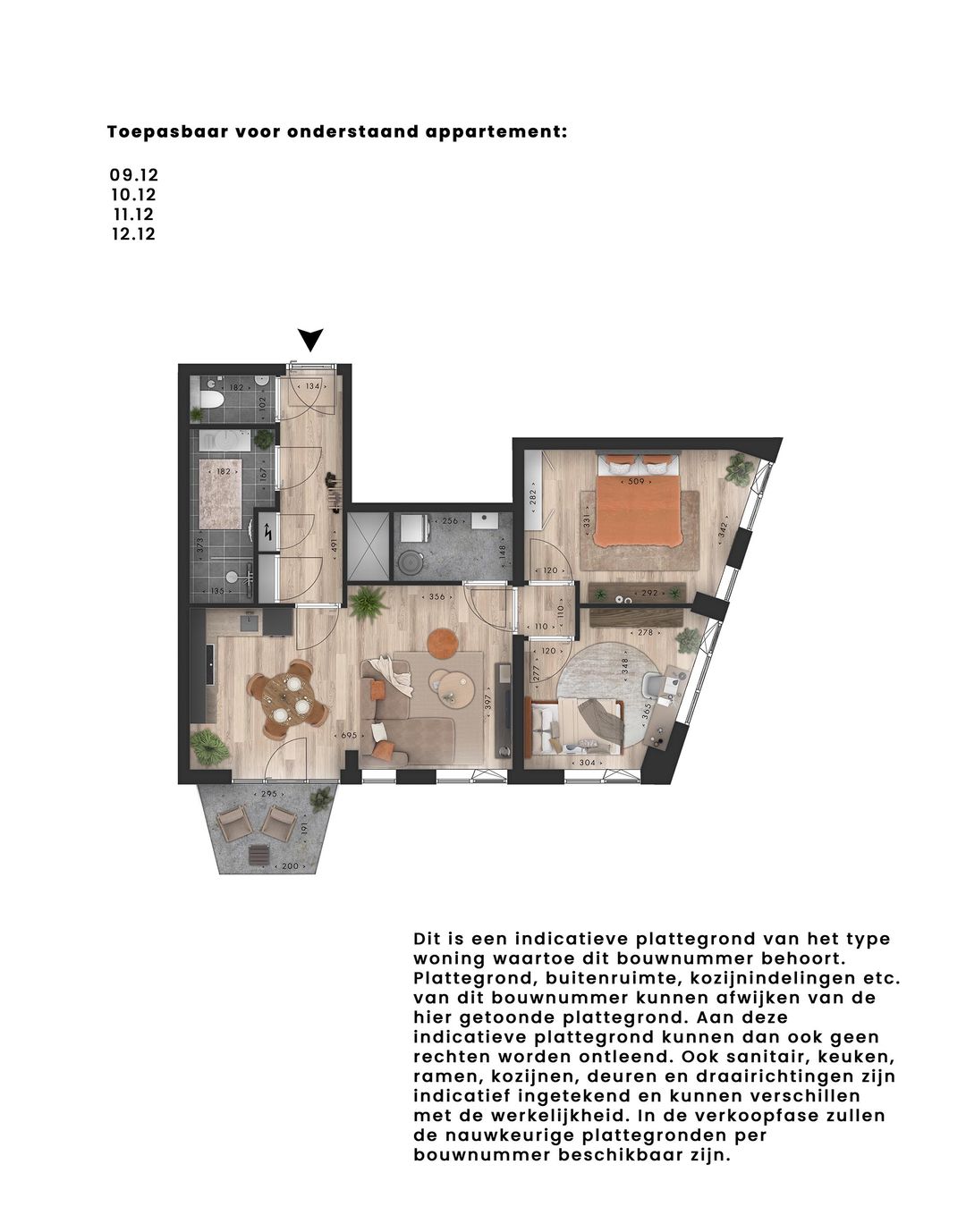 Foto 2 van Metterswane l Fase 3 l3-kamer appartement (Bouwnr. 12.12)