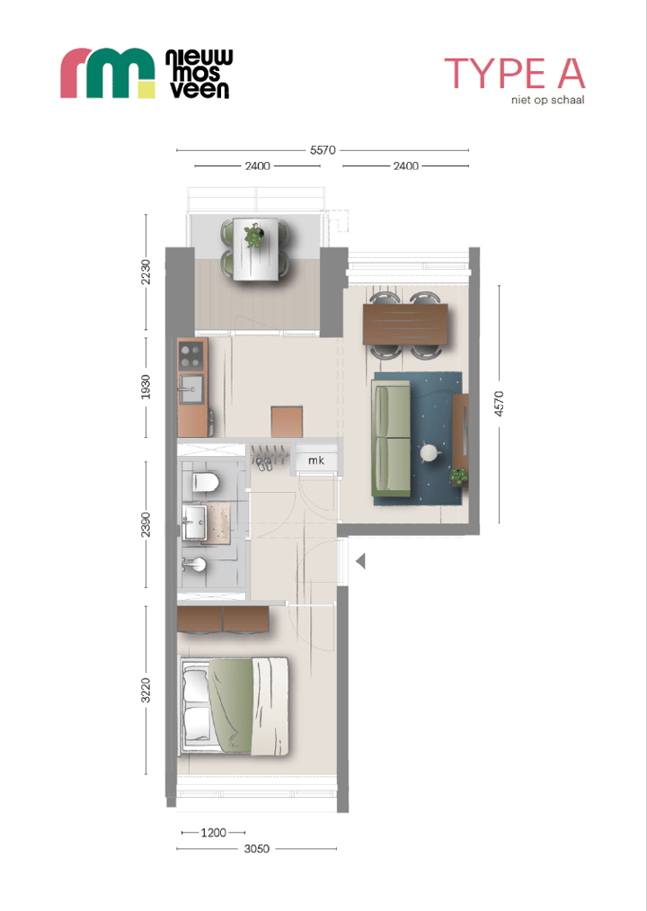 Foto 5 van Woningtype A (Bouwnr. 120)