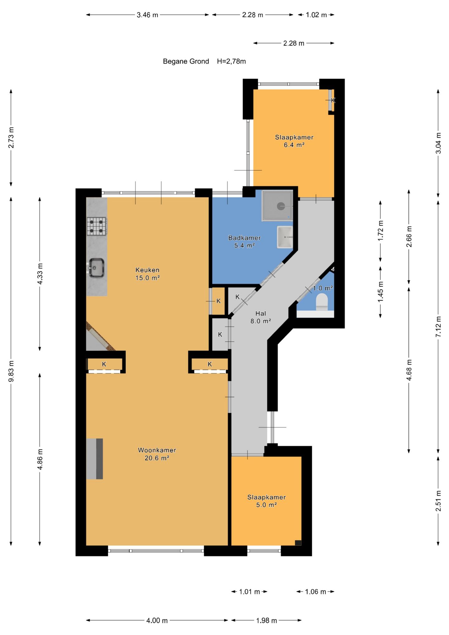 Ground Floor Apartment with Sunny Southeast-Facing Garden in Popular Bomenbuurt — 35