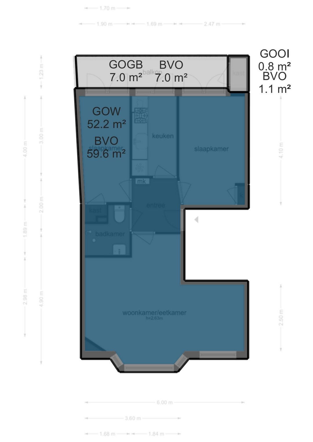 Bright Two-Bedroom Apartment with Sunny Balcony in De Pijp — 25