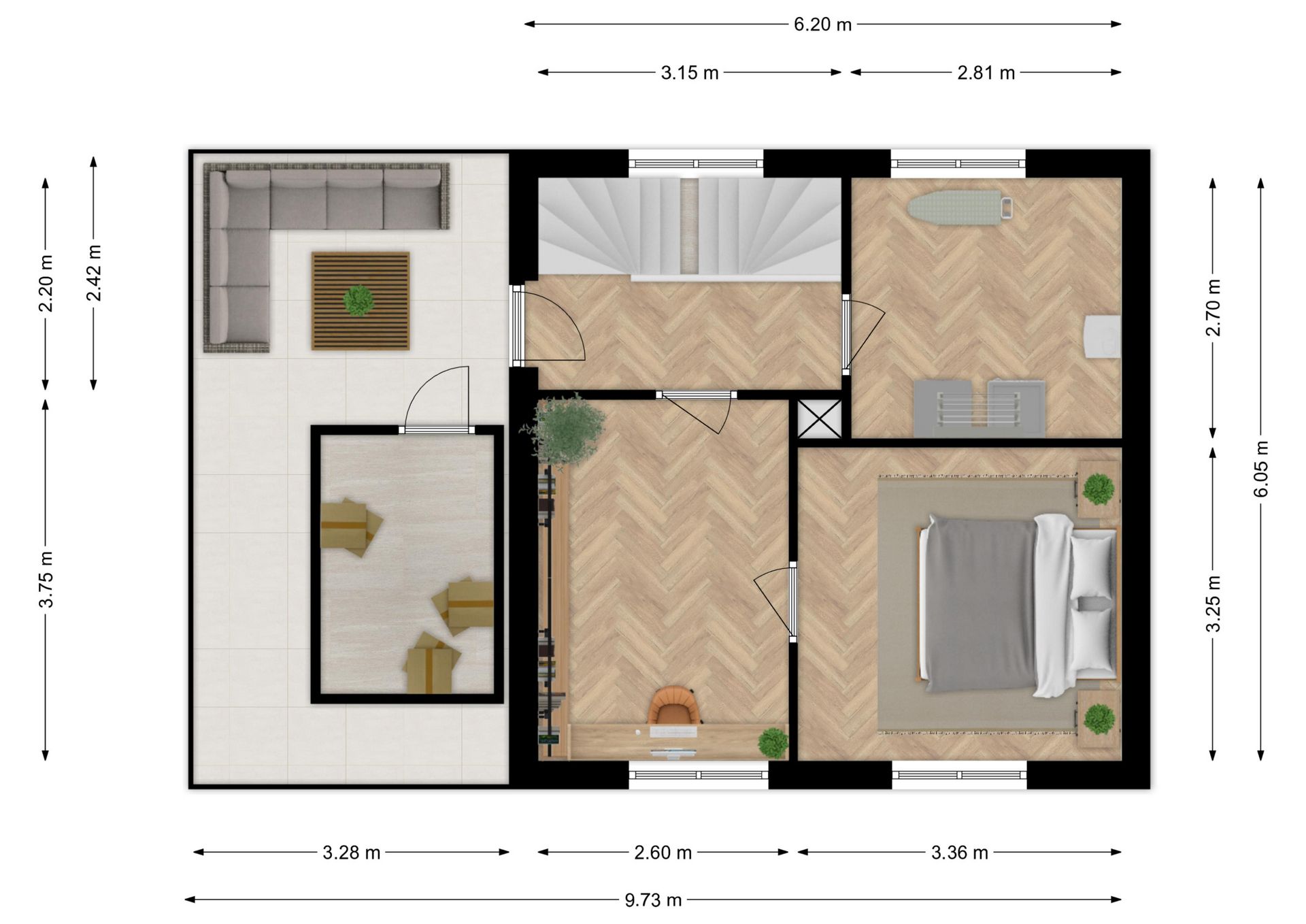 Semi-detached house with free view and west-facing garden in Landgoed Driessen — 42