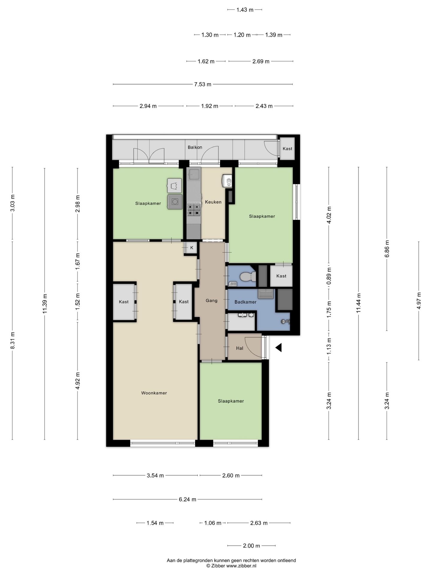 Bright 3-Bedroom Apartment with Modern Amenities in Popular Leyenburg District — 34