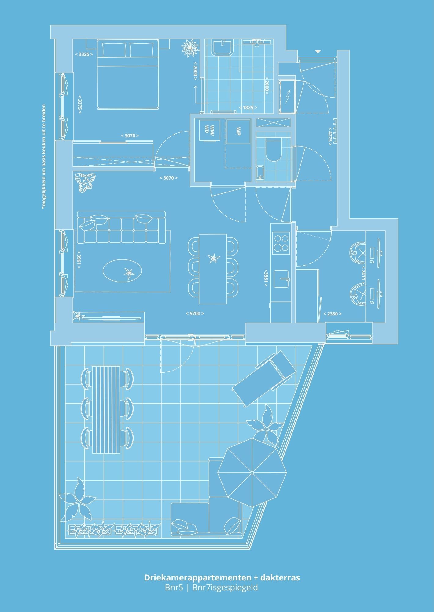 Foto 5 van Appartement (Bouwnr. 7 (3K+D))