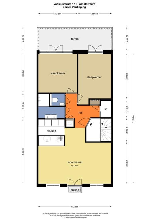 Foto 42 van Vossiusstraat 17-B