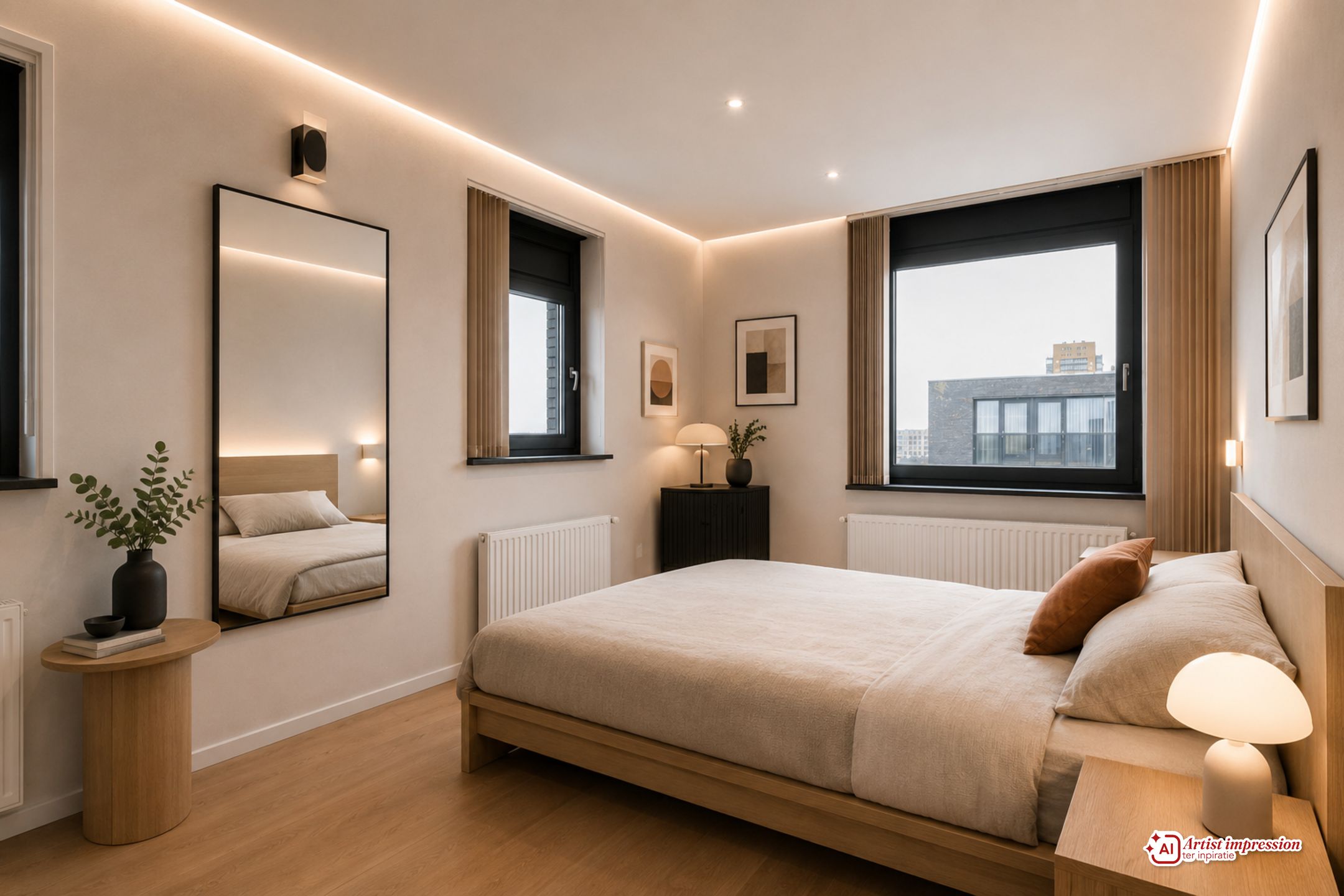 Spacious 4-room apartment on the top floor with panoramic city views — 15