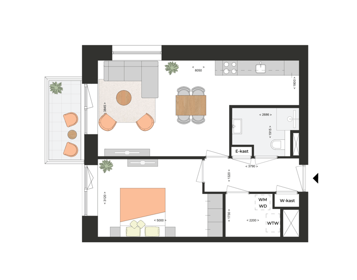 Appartement te koop: De Dorser 337, Utrecht