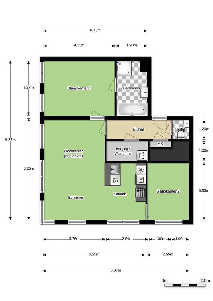 Spectacular corner apartment on the 17th floor with panoramic views over Rotterdam — 23