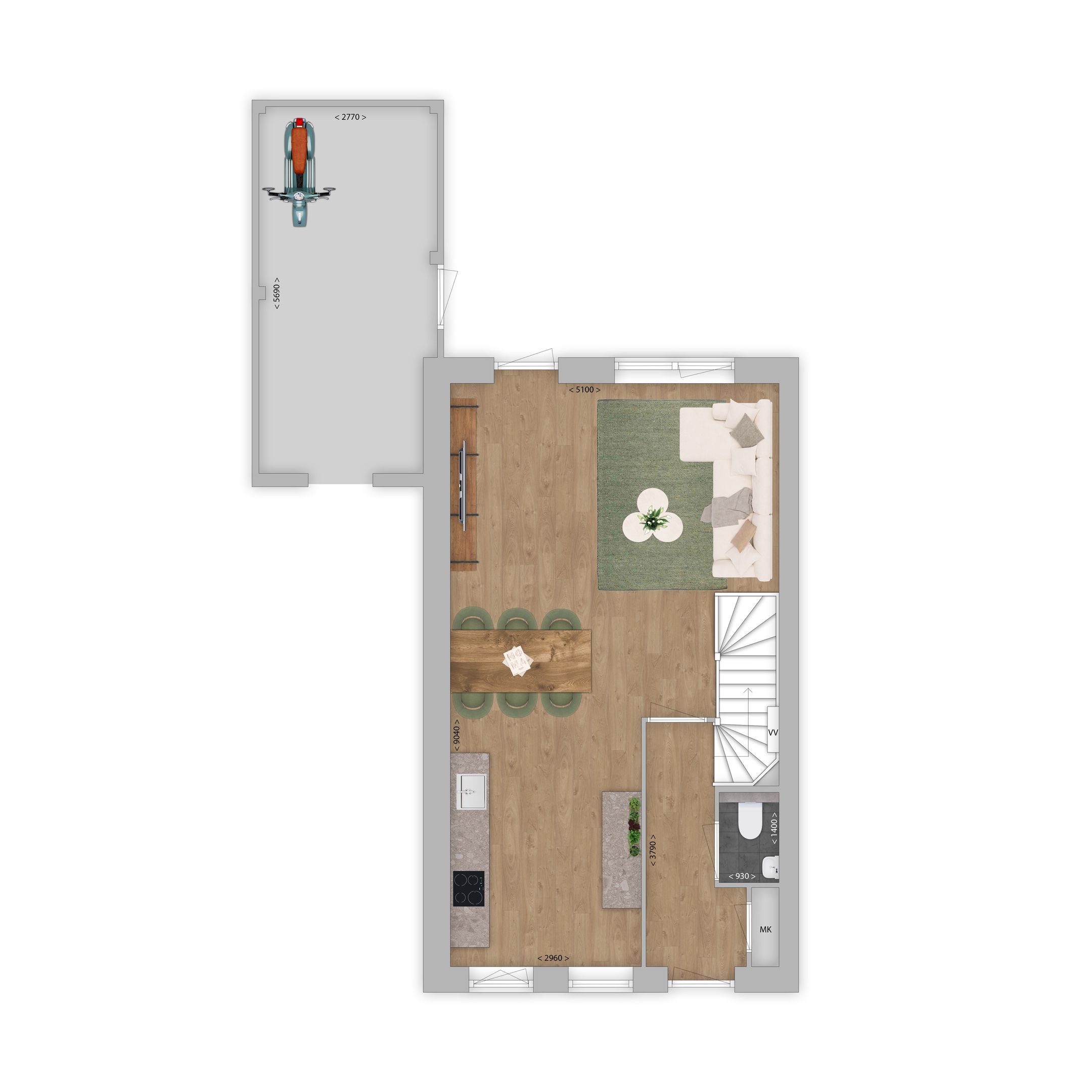 Foto 6 van rijwoning (Bouwnr. 10)