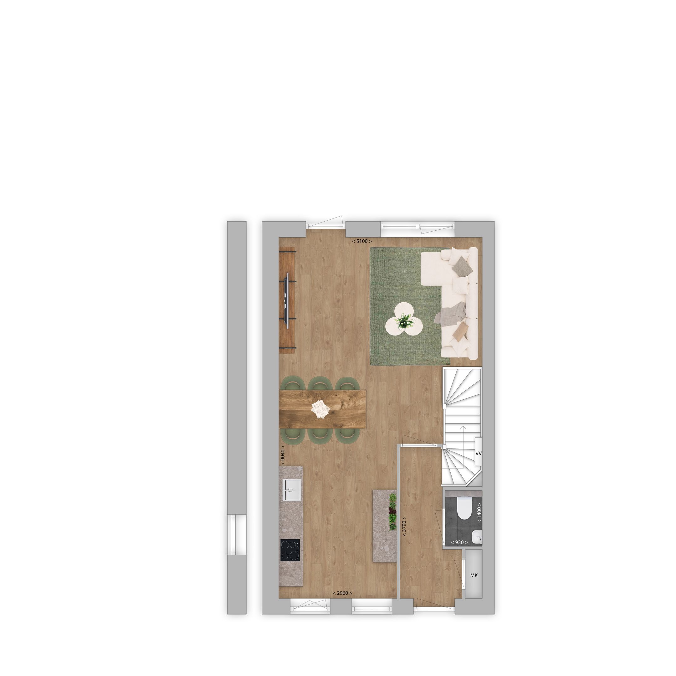 Foto 12 van rijwoning (Bouwnr. 9)