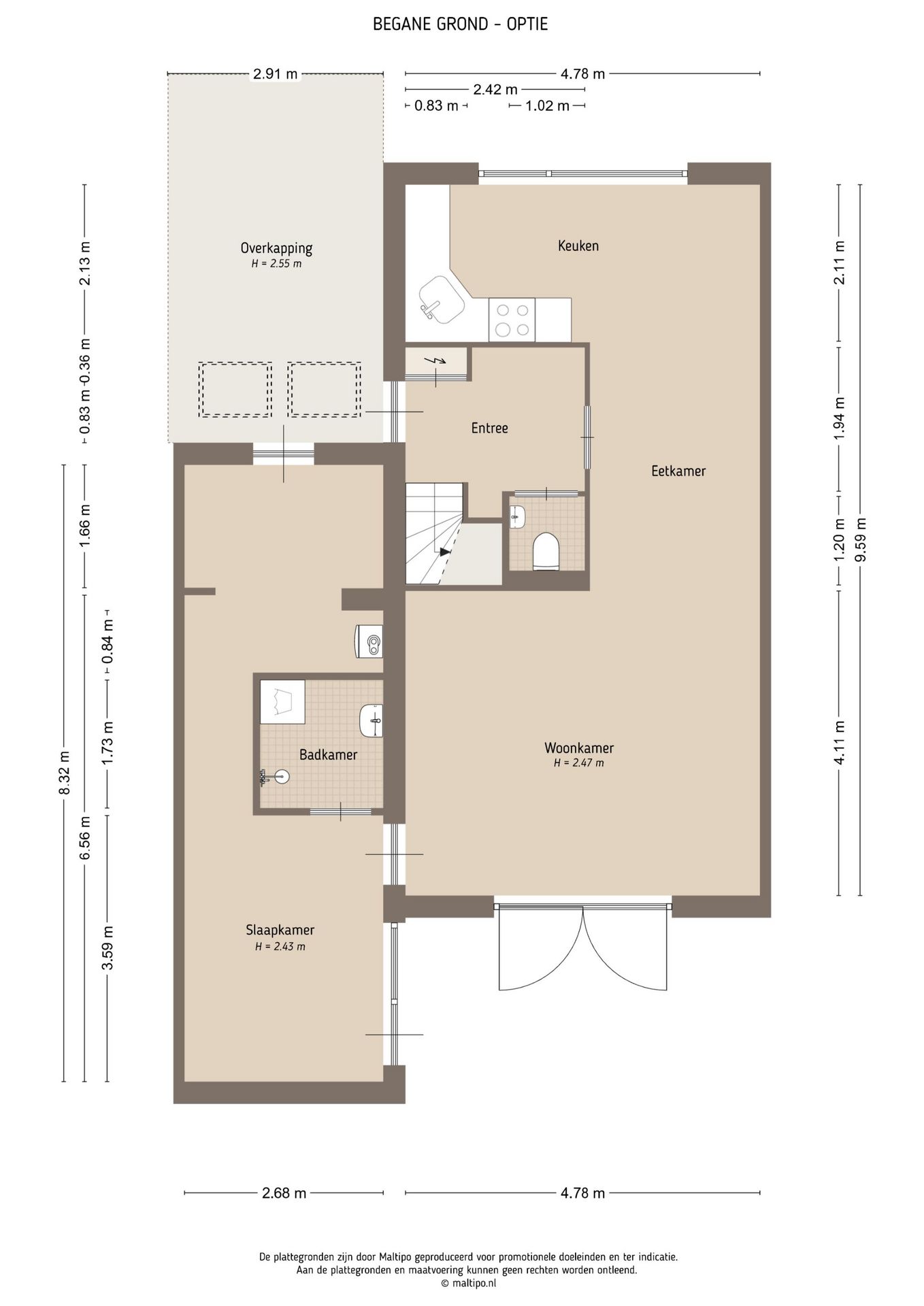 Semi-detached home with sunny garden and potential for ground floor living in Dreumel — 48