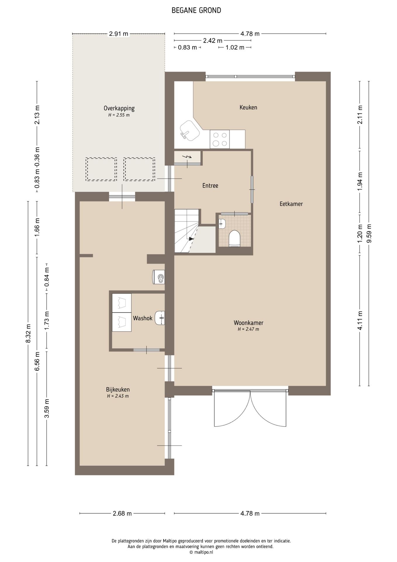 Semi-detached home with sunny garden and potential for ground floor living in Dreumel — 51