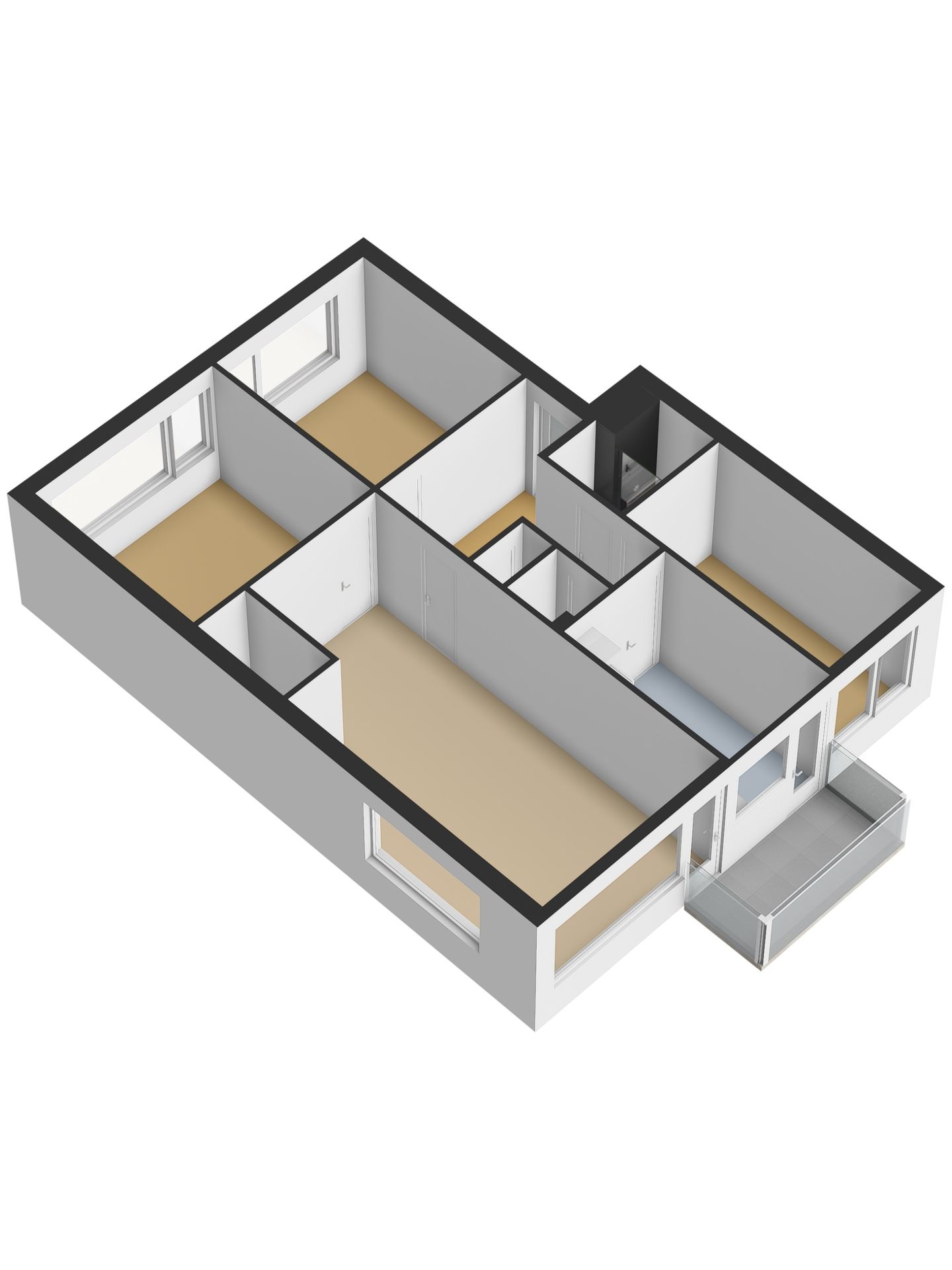 Bright corner apartment with three bedrooms on the second floor in Slikkerveer — 44
