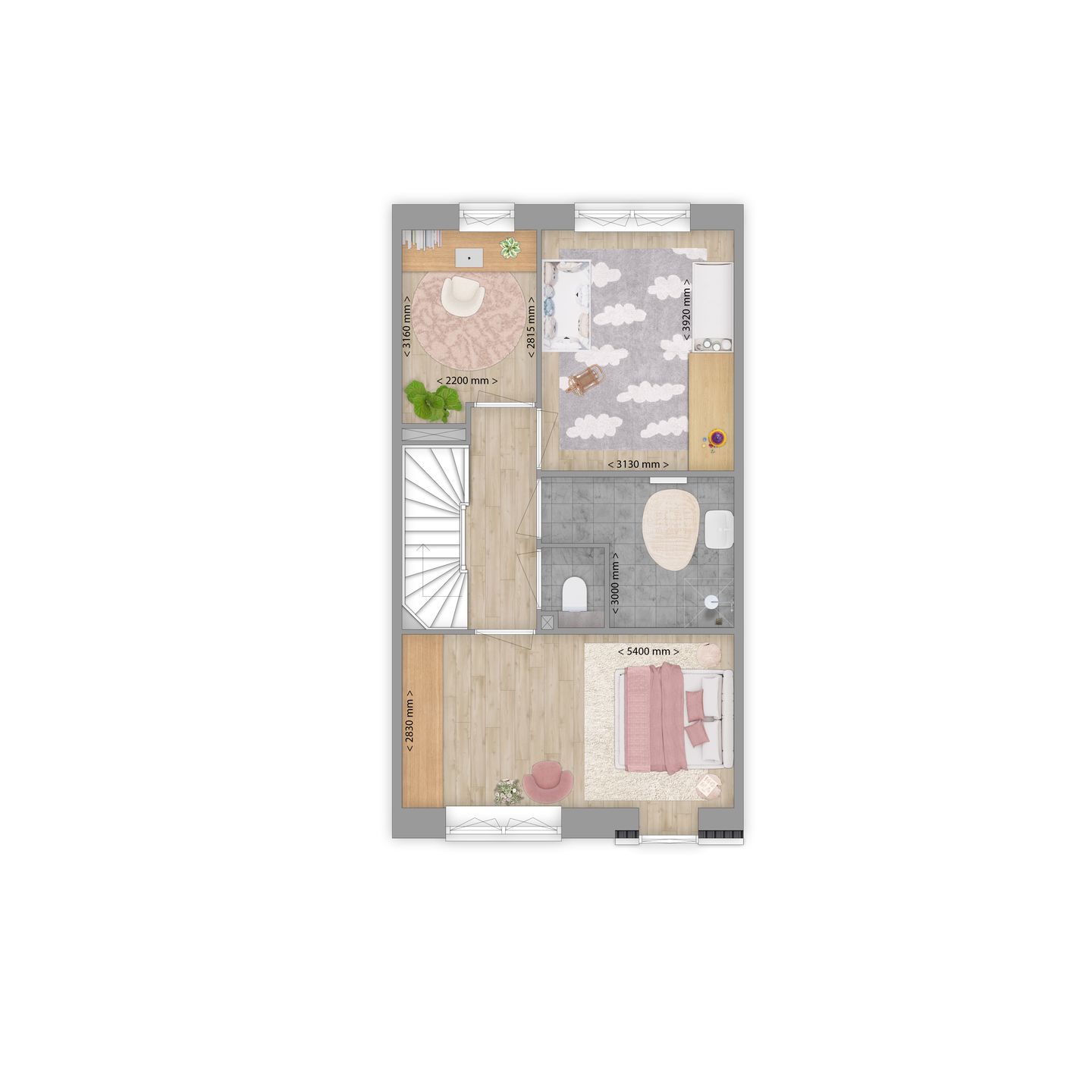 Foto 4 van Tussenwoningen (Bouwnr. 2)