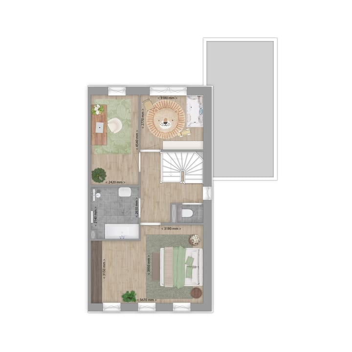 Photo 4 of 2/1 kapwoningen (Bouwnr. 8)