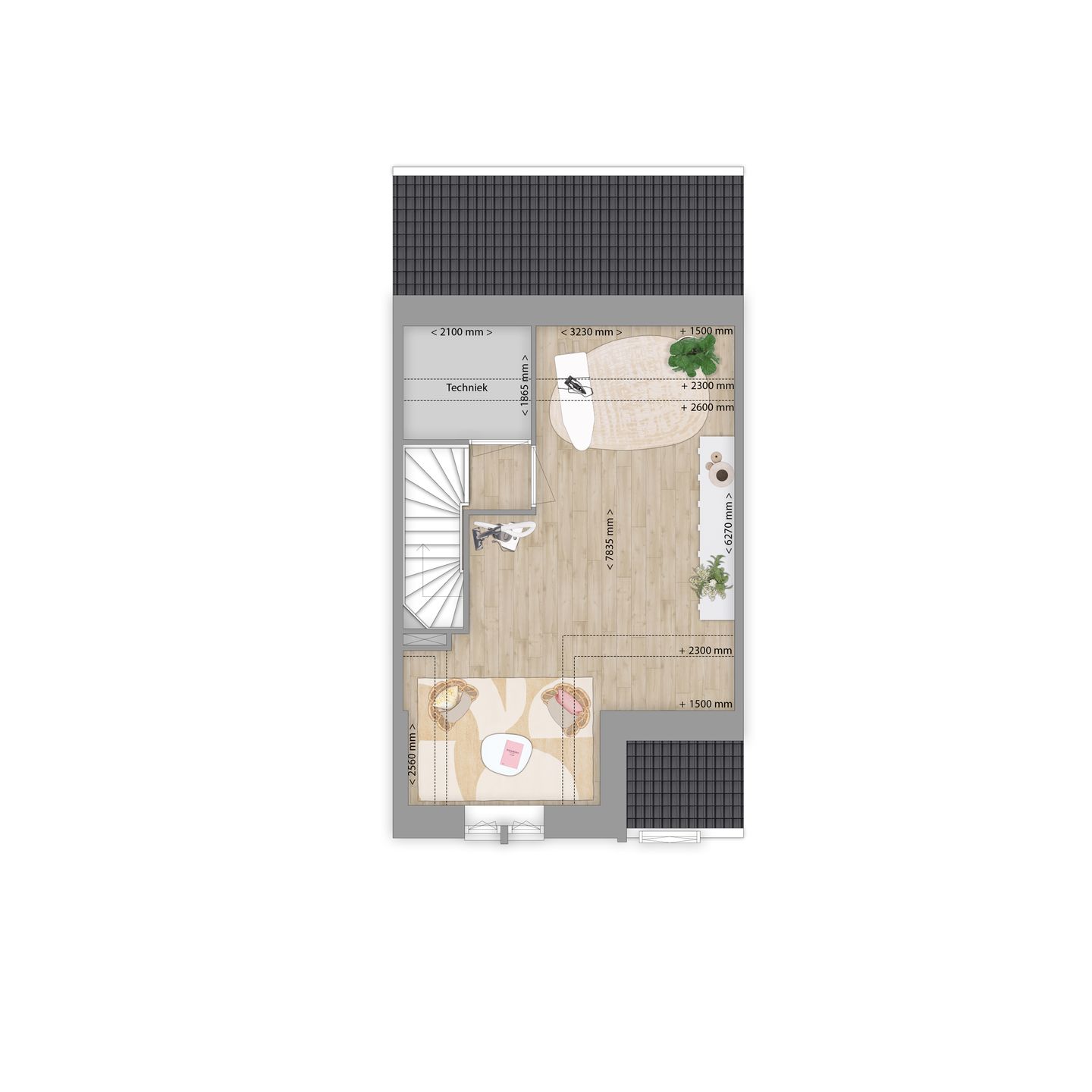 Foto 5 van Tussenwoningen (Bouwnr. 2)
