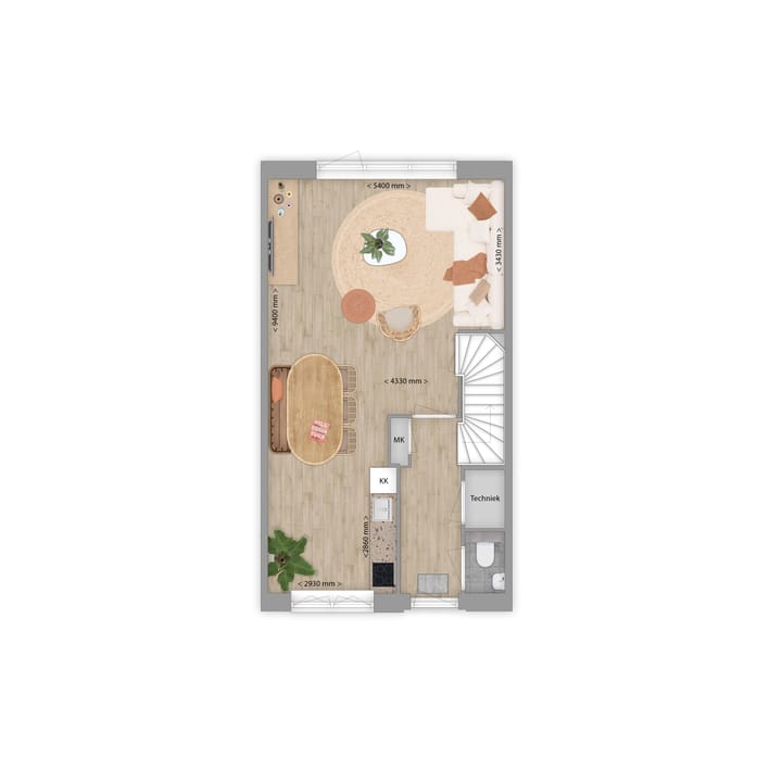 Foto 3 van Tussenwoningen (Bouwnr. 47)