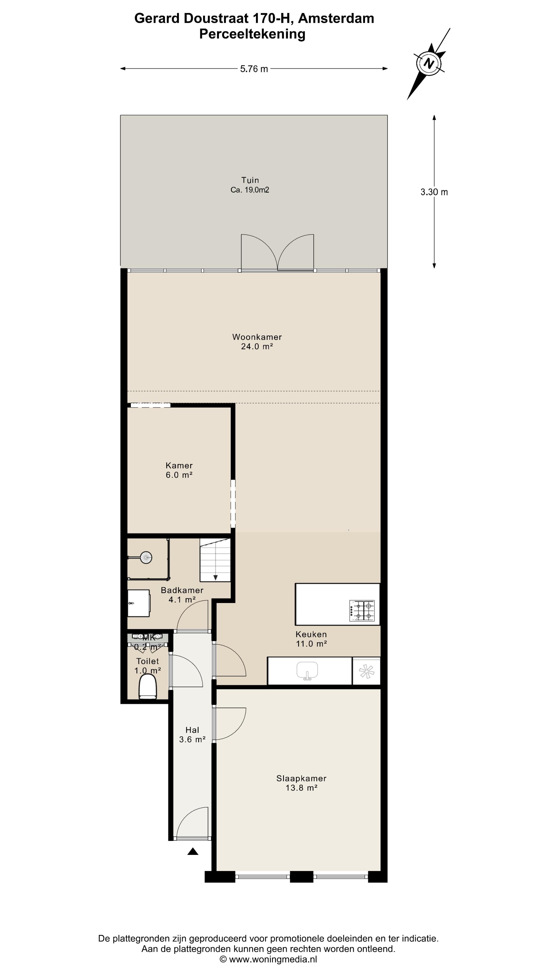 Stylish renovated ground floor apartment with sunny garden in De Pijp — 42