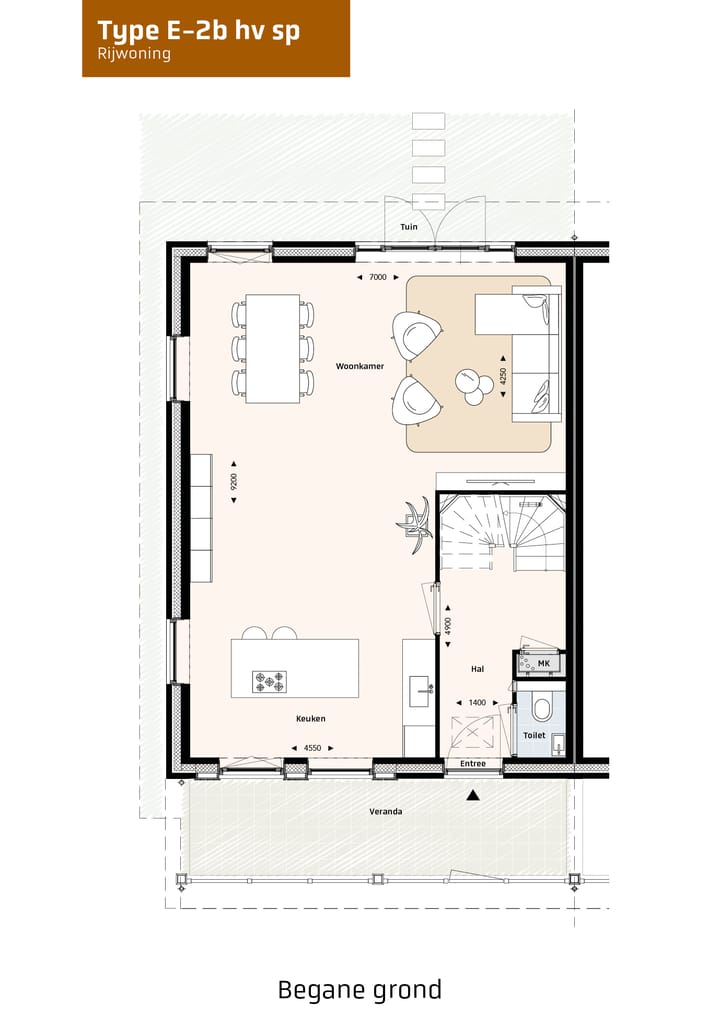 Foto 2 van Herenhuizen type E (Bouwnr. 94)