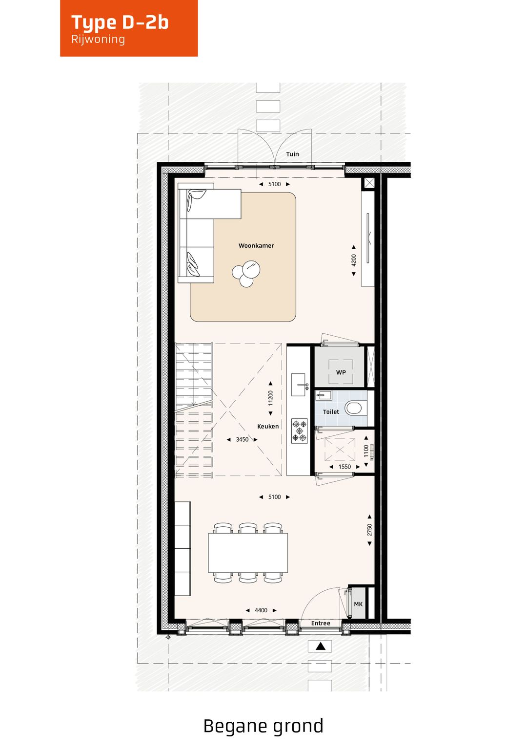 Foto 2 van Rijwoningen type D (Bouwnr. 98)
