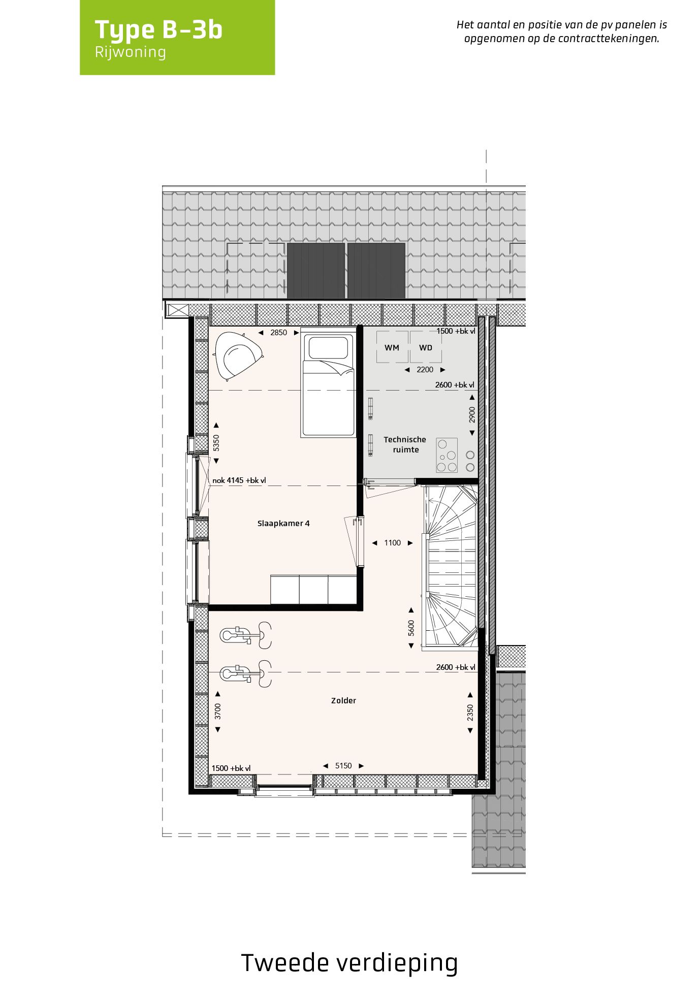 Foto 4 van Rijwoningen type B (Bouwnr. 90)