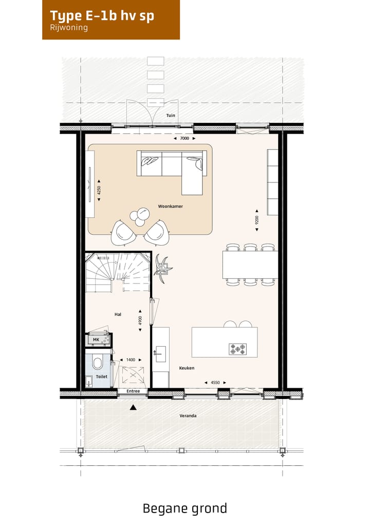 Foto 2 van Herenhuizen type E (Bouwnr. 95)