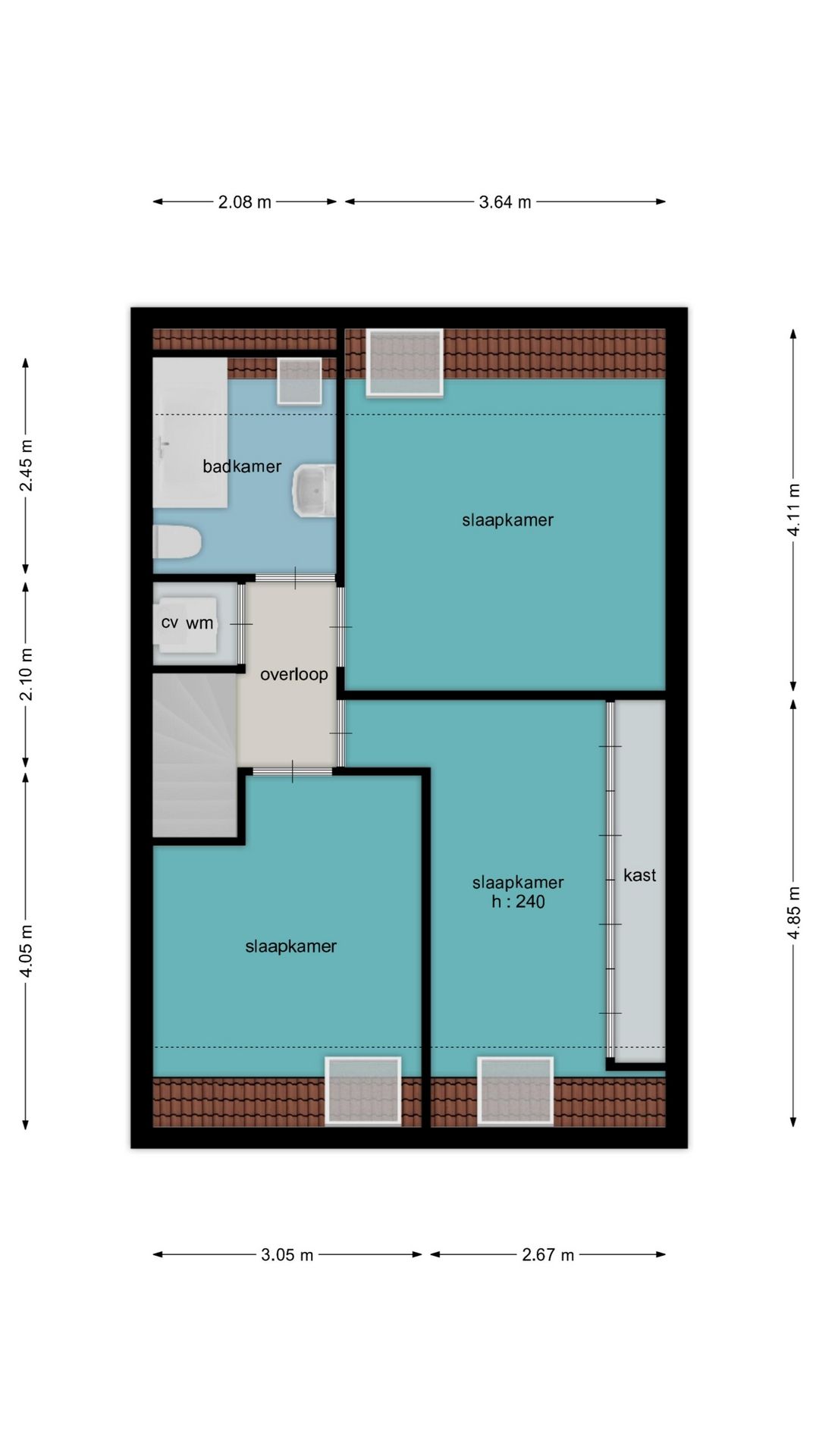 Move-in ready terraced house with modern kitchen and south-facing garden in Meilust-Noord — 46