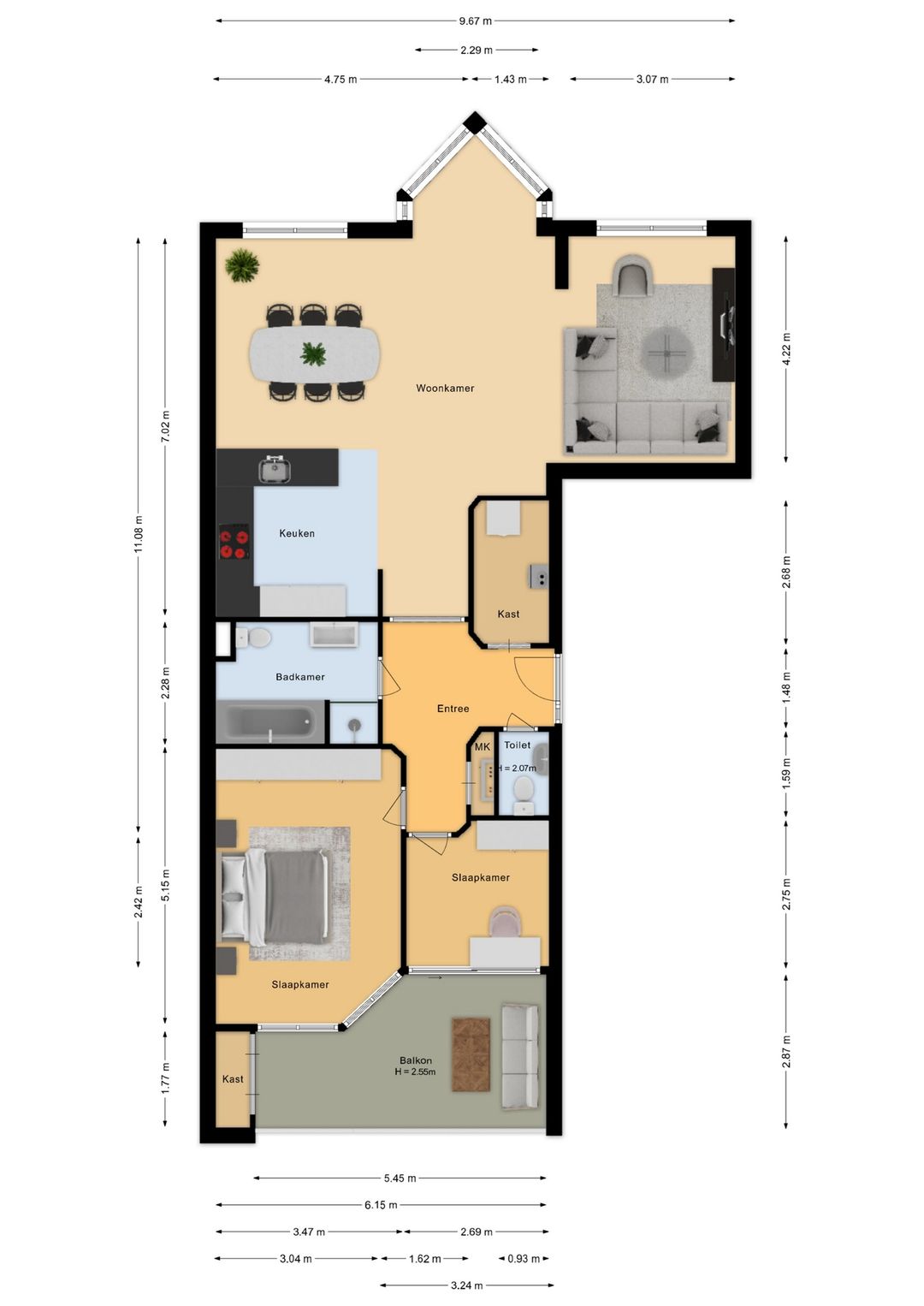 Panoramic River View Apartment in Nijmegen's Historic Centre — 37