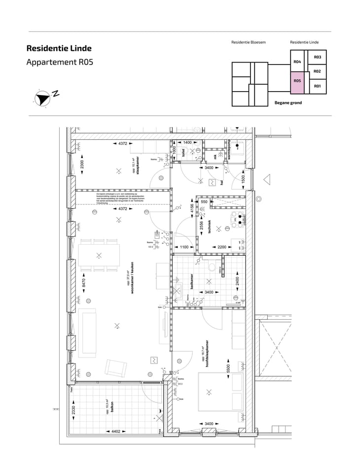 Foto 4 van Appartement (Bouwnr. R-05)