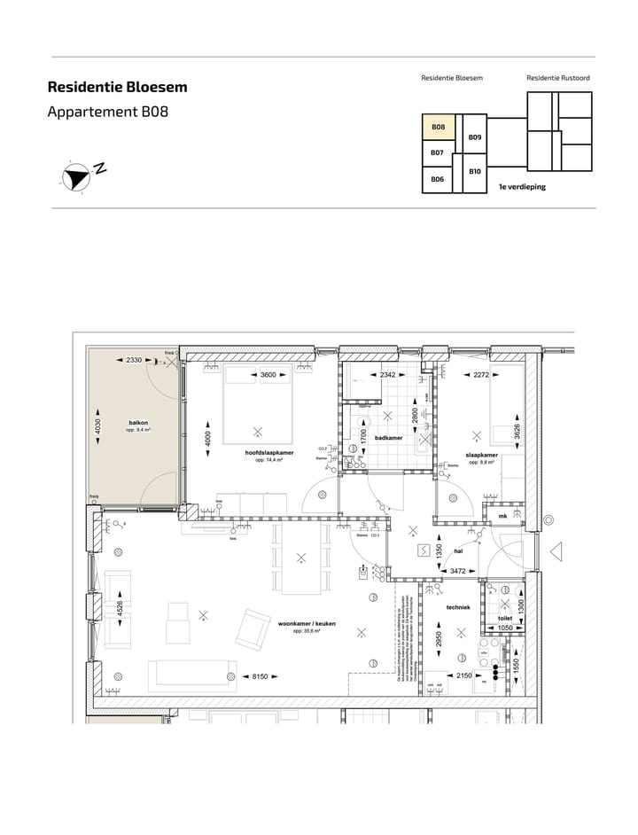 Foto 2 van Appartement (Bouwnr. B-08)