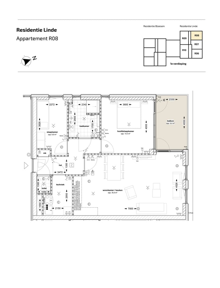 Foto 2 van Appartement (Bouwnr. R-08)