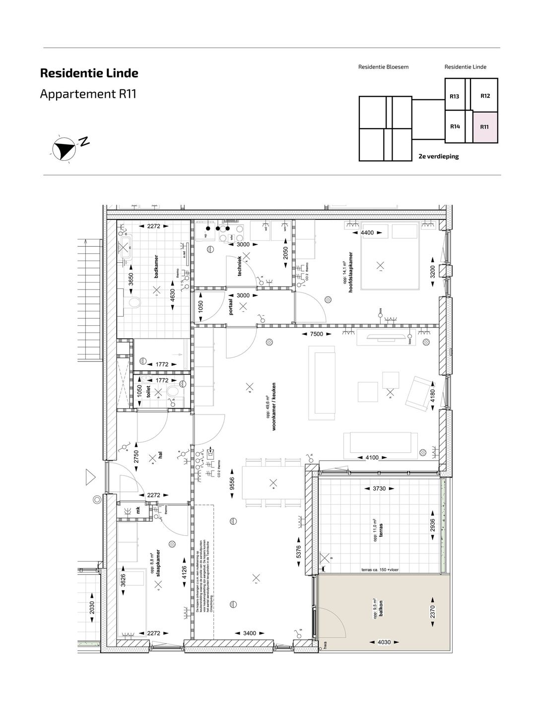 Foto 2 van Appartement (Bouwnr. R-11)