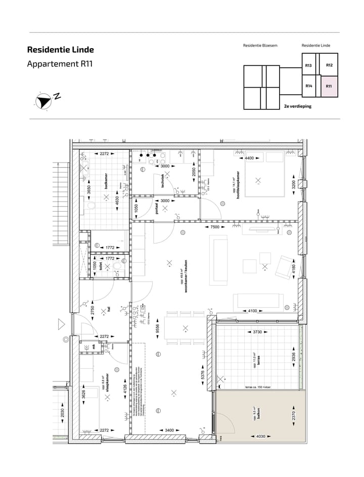 Foto 2 van Appartement (Bouwnr. R-11)
