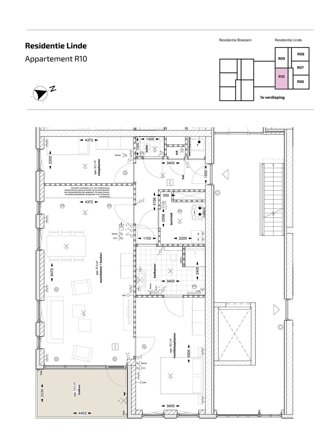 Foto 2 van Appartement (Bouwnr. R-10)