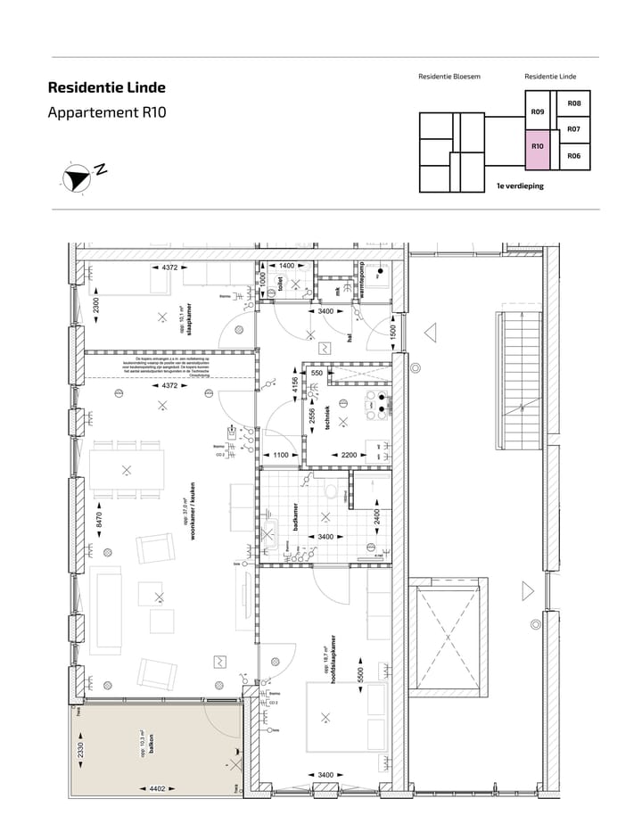 Foto 2 van Appartement (Bouwnr. R-10)