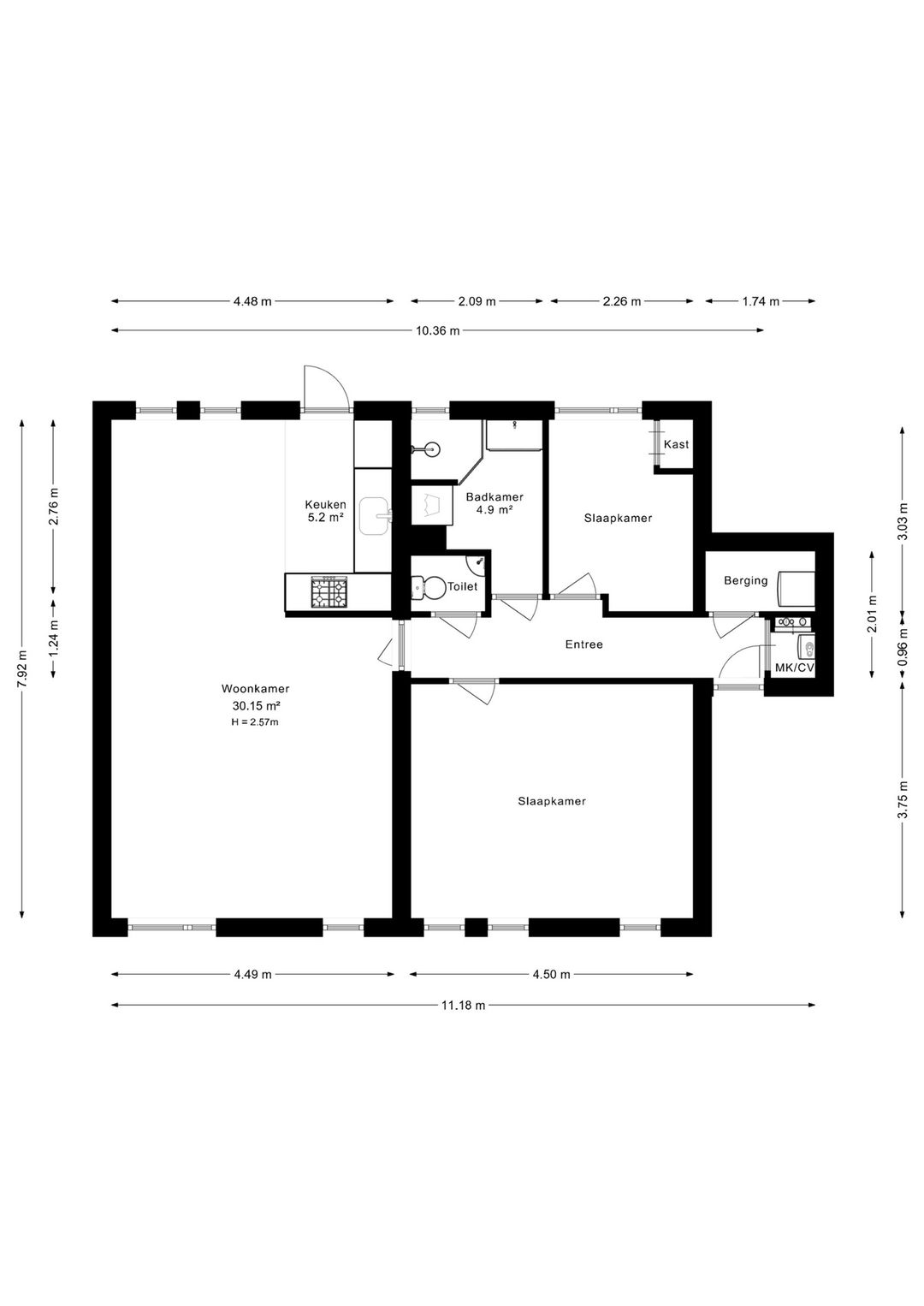 Ground floor apartment with garden and garage in historic Gorinchem city center — 31