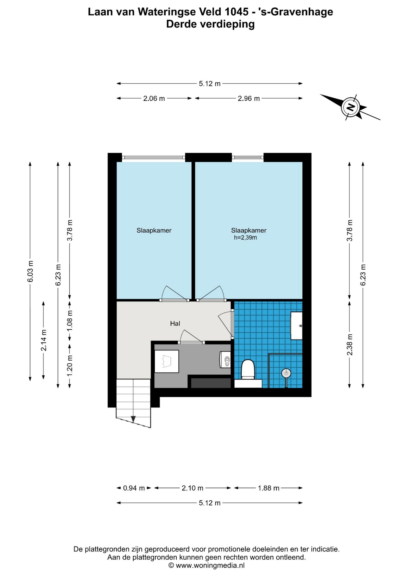 Spacious Maisonette with Balcony and Private Parking in Den Haag Lage Veld — 27