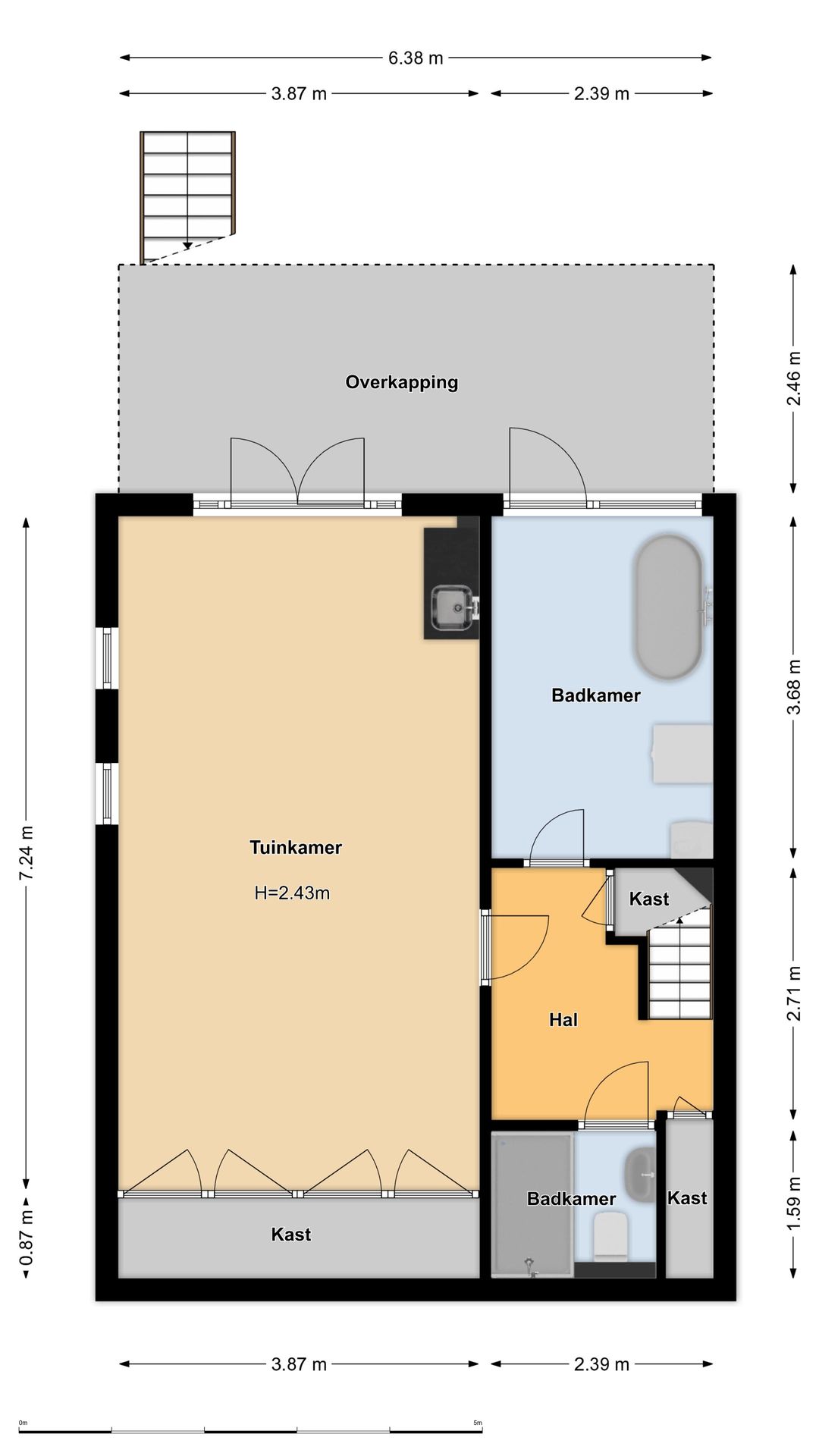 Spacious family home with basement apartment, garden and carport in Aalsmeer — 37