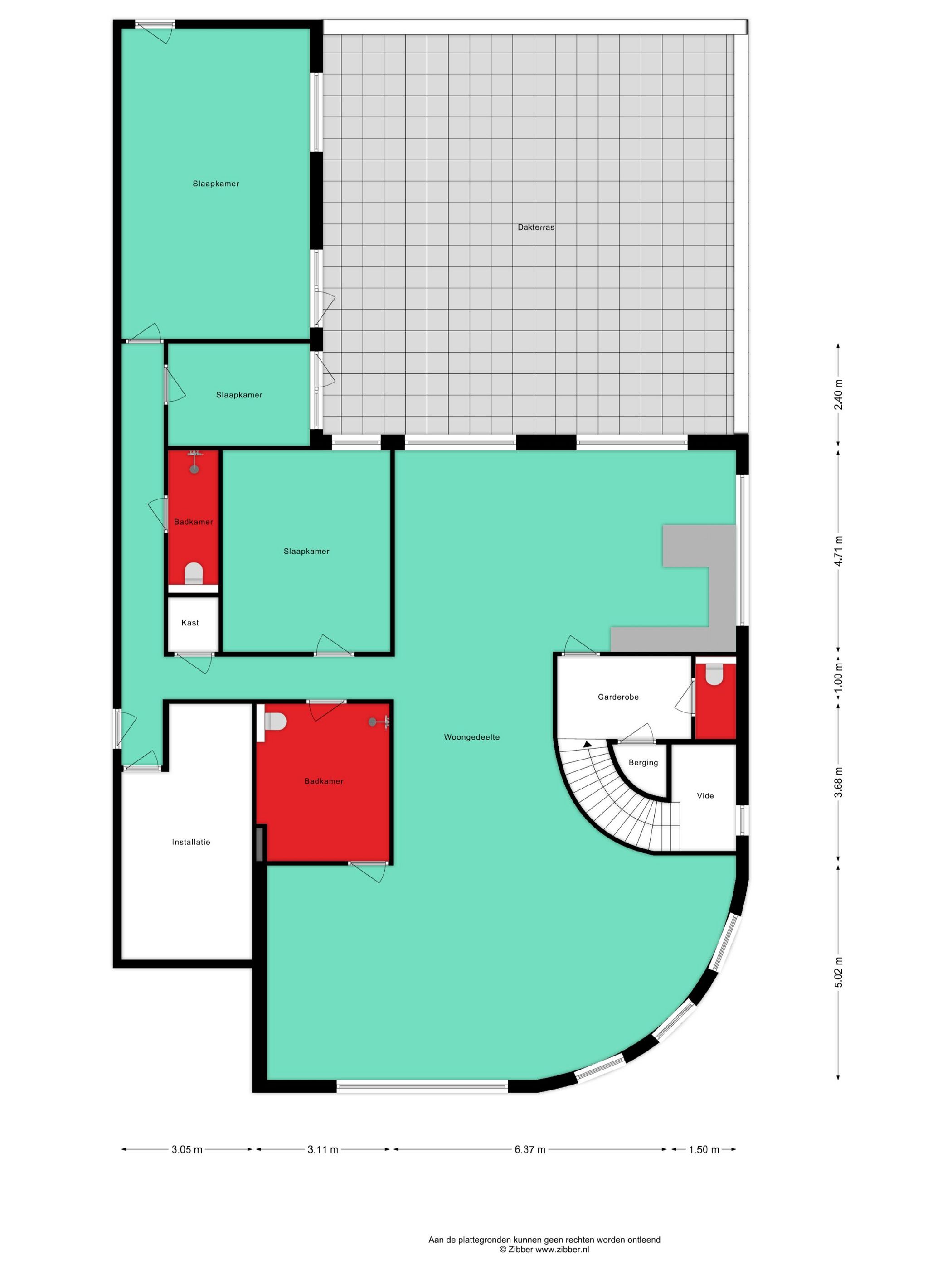 Spacious Upper Floor Apartment with Rooftop Terrace on Uden Business Park — 21