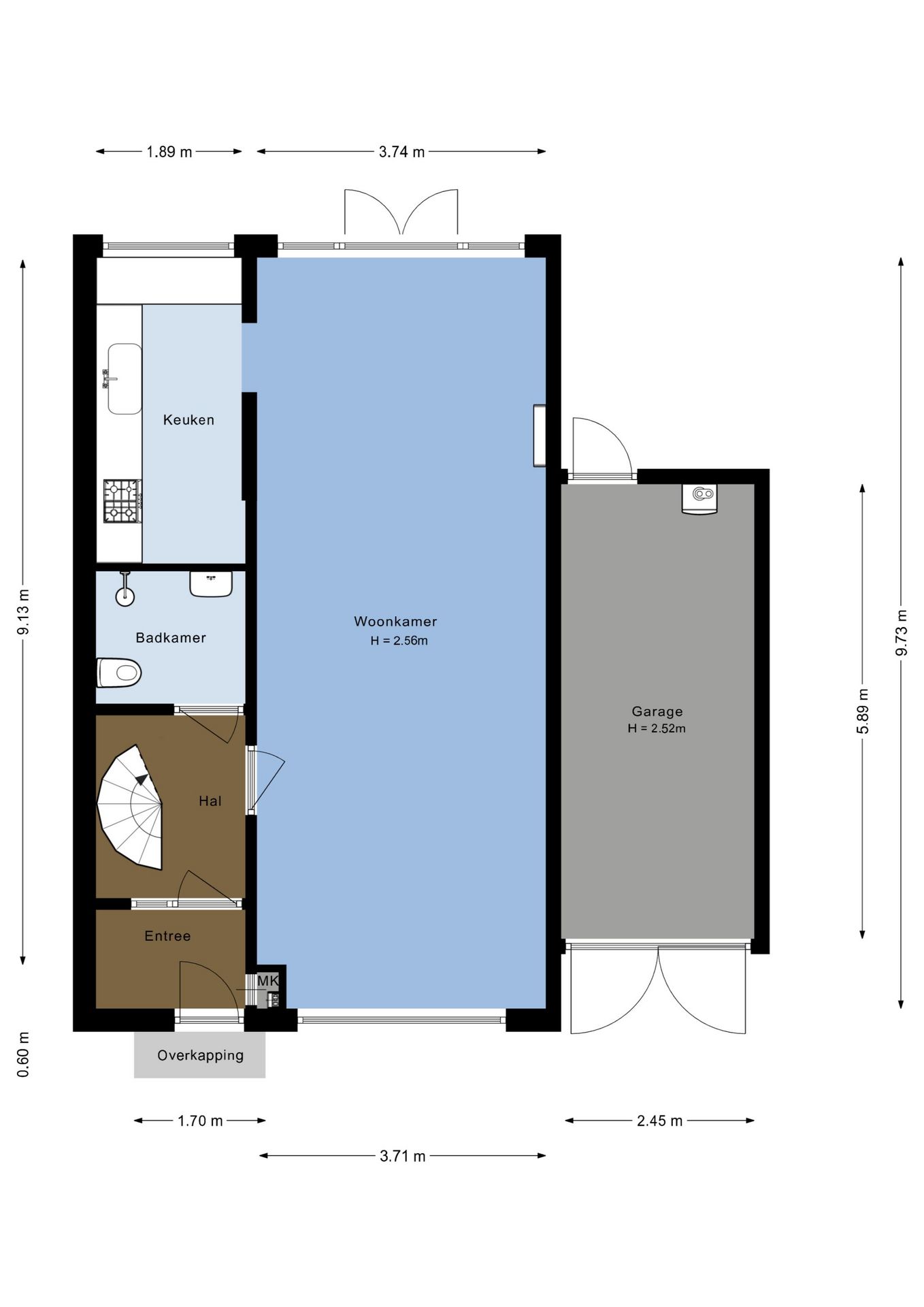 Spacious semi-detached house with six rooms, large garden and garage in Maarssen-Dorp — 55