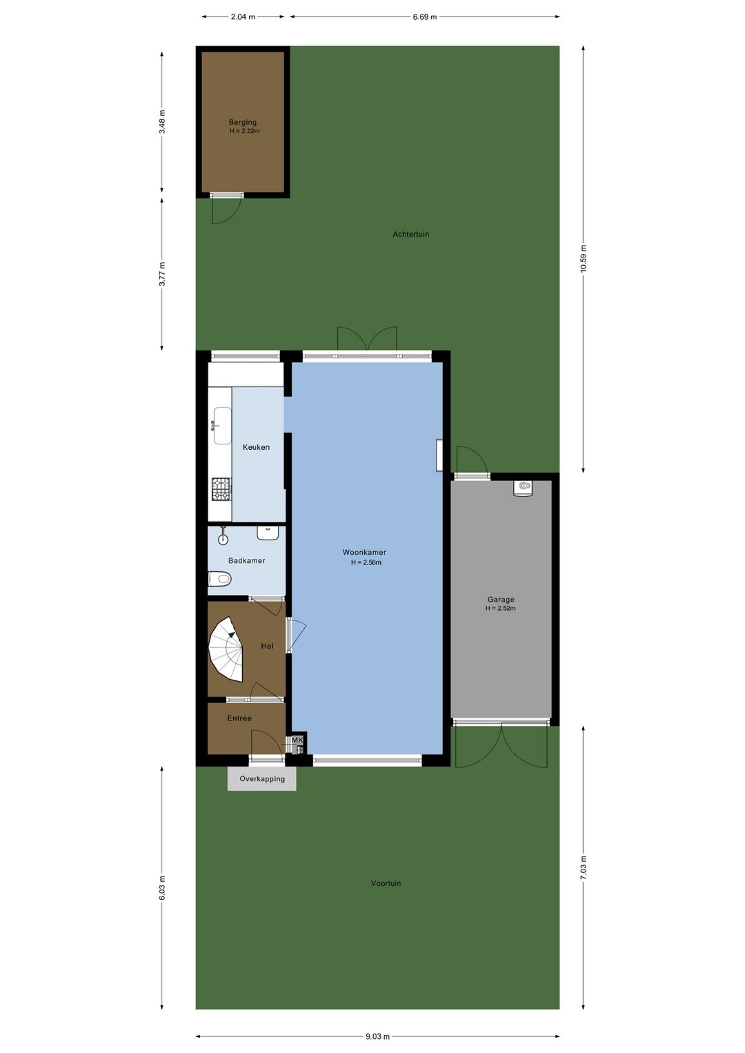 Spacious semi-detached house with six rooms, large garden and garage in Maarssen-Dorp — 58