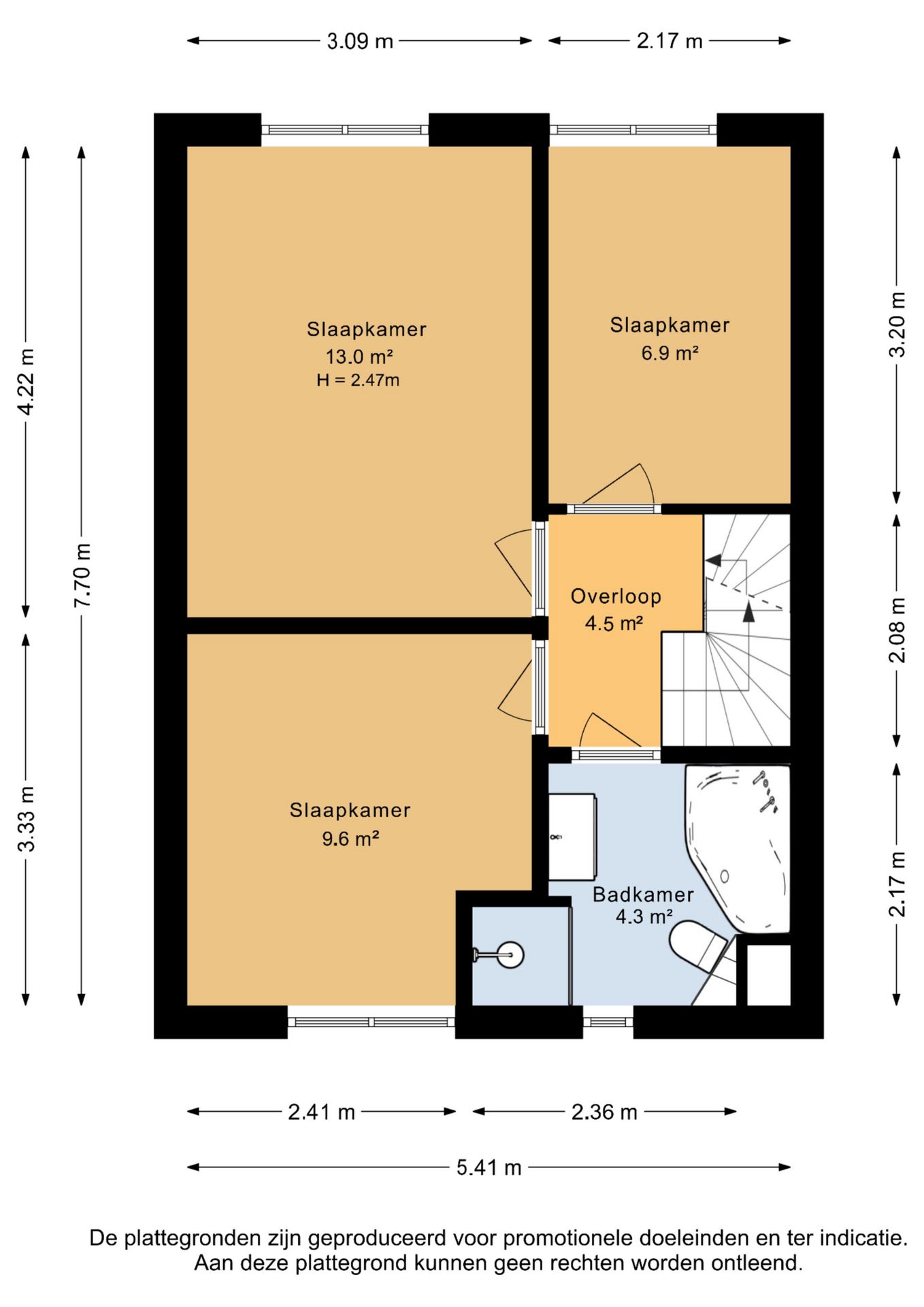 Move-in ready terraced house with 4 bedrooms, energy label A and south-facing garden in Heer Oudelands Ambacht — 49