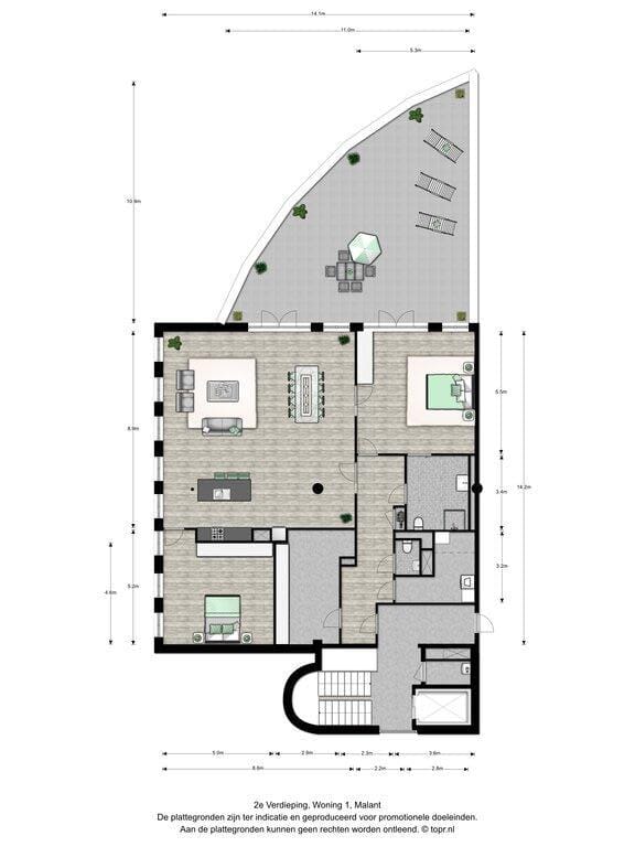 Foto 2 van Promenade 8-B
